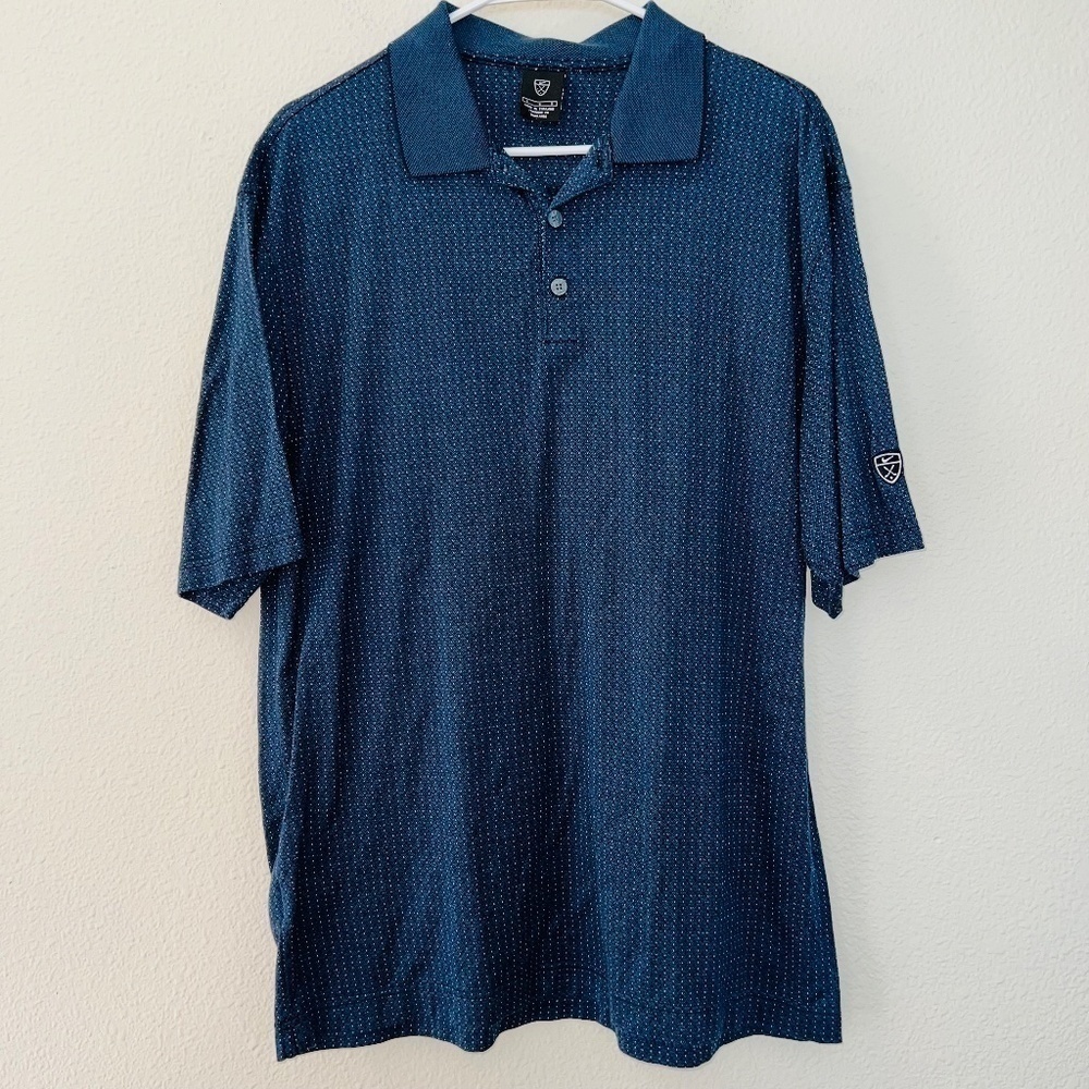 Men's Nike Golf Blue Short Sleeve Polo Shirt size large